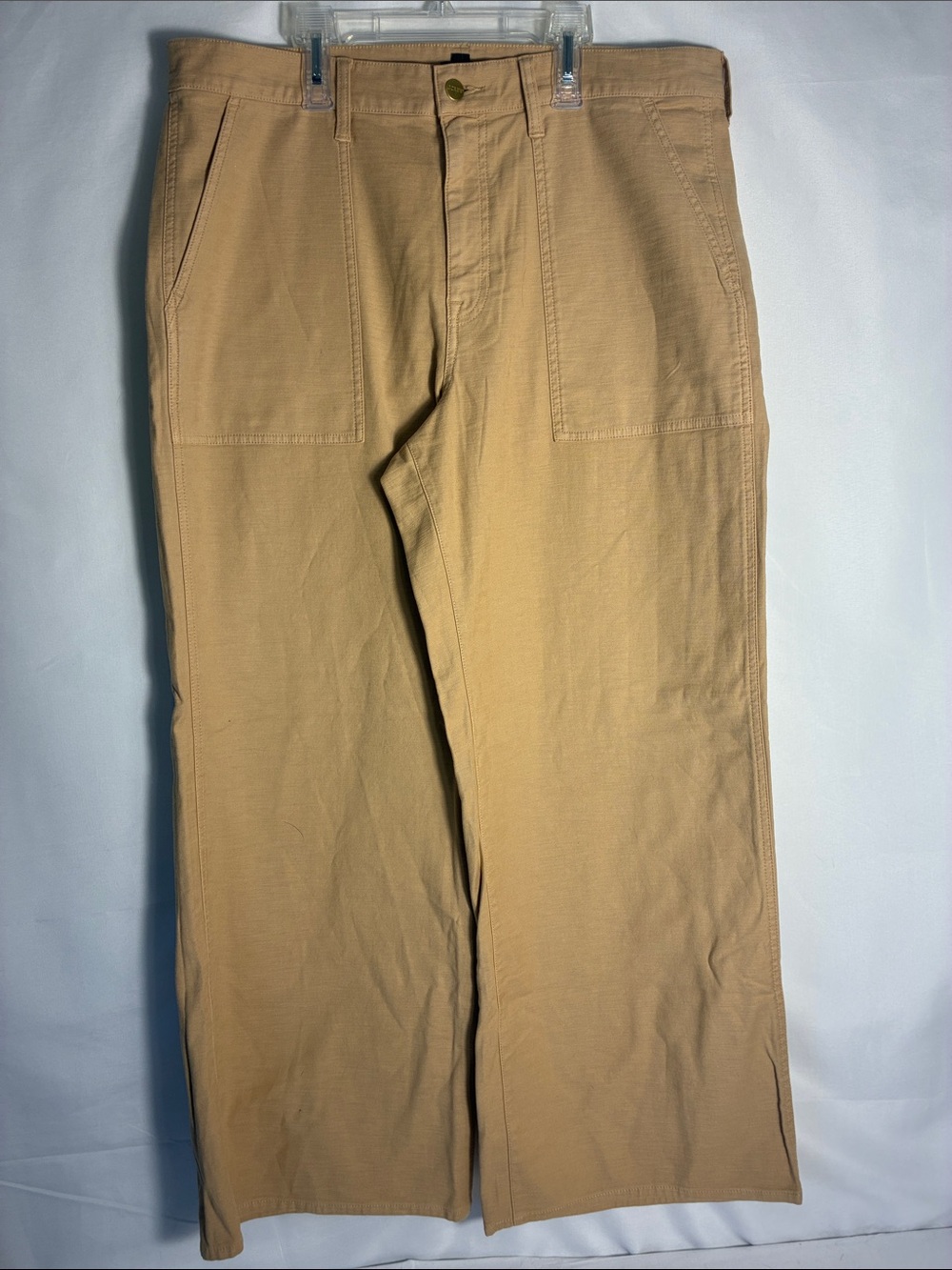 J.Crew Men's Fatigue Utility Camp Pants Khaki Tan Patch Pocket Size 32